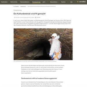 Artikel über die Sanierung des Geiselbachkanals