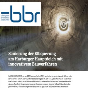 Artikel über die Sanierung der Elbquerung am Harburger Hauptdeich mit innovativem Bauverfahren